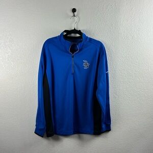 Vintage Y2K Nike Golf Men’s Sweatshirt Long Sleeve Sz M Blue Black Active Wear